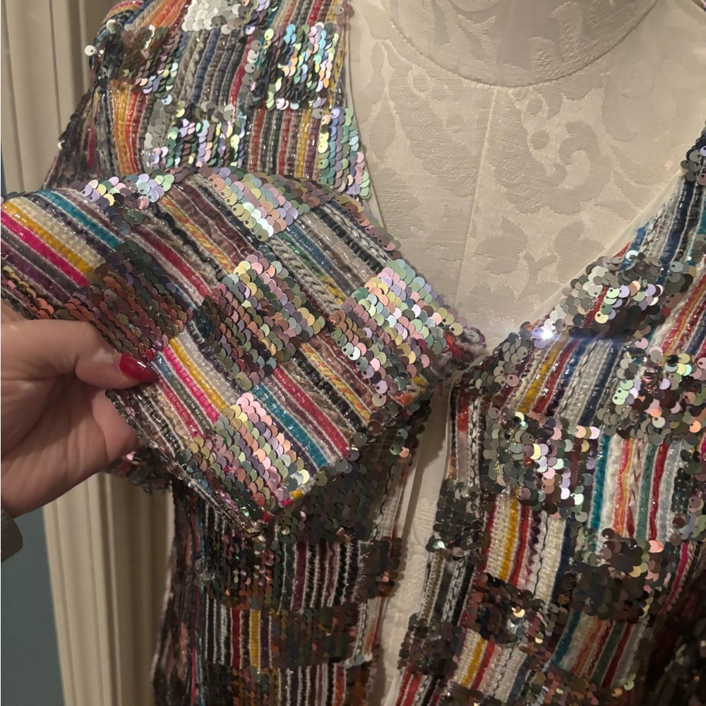 NEW Sequin Multicolor Jacket - Picture 7 of 14